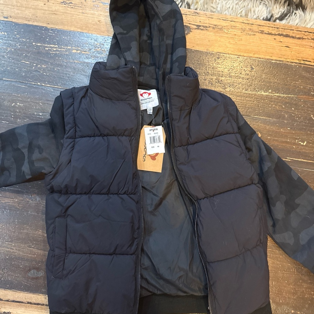 Appaman Black Camo Puffer Jacket